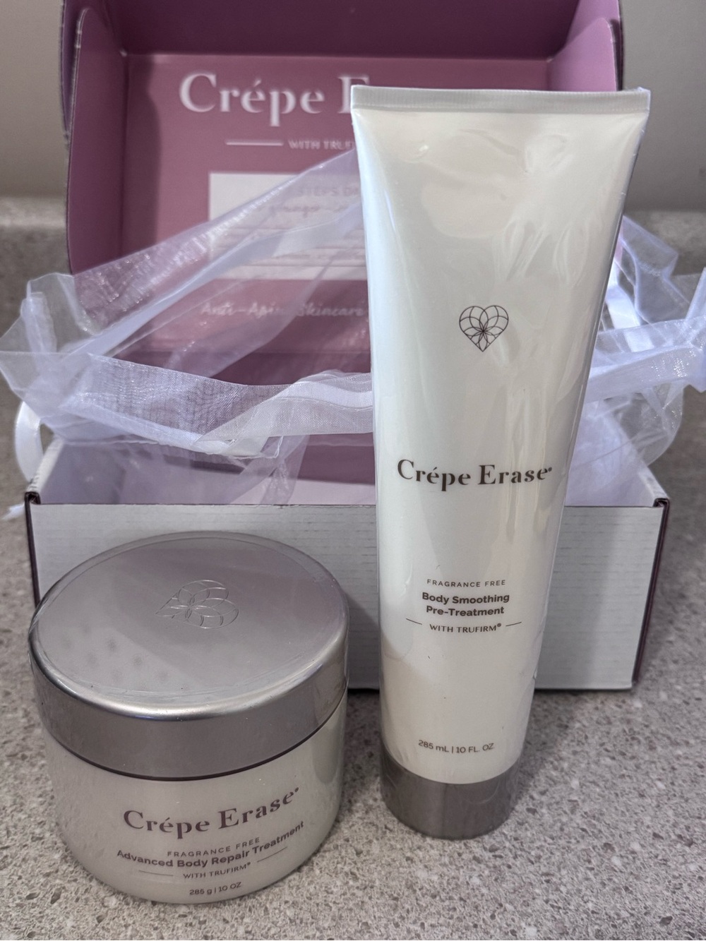 NIB! Crêpe Erase Body Smoothing Pre-Treatment & Advanced Body Repair Duo